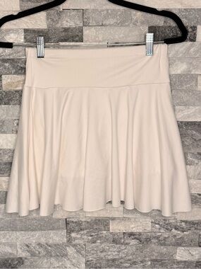 Cream Skater Skirt by